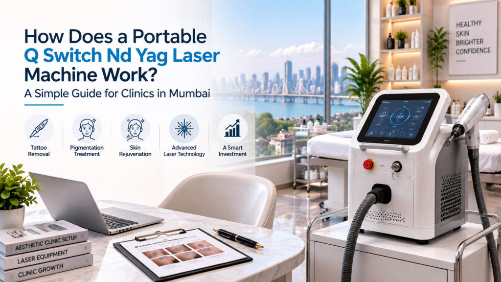 How Does a Portable Q Switch Nd Yag Laser Machine Work? A Simple Guide for Clinics in Mumbai