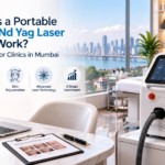 Portable Q Switch Nd Yag laser machine used for tattoo removal and pigmentation treatment in Mumbai clinics